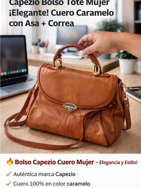 Capezio Caramel Top-Handle & Shoulder Tote